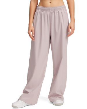Under Armour Rival Fleece Wide Leg Joggers - Pink