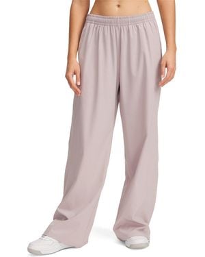 Under Armour Rival Fleece Wide Leg Joggers - Pink