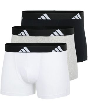 adidas 3 Pack Boxers - Black