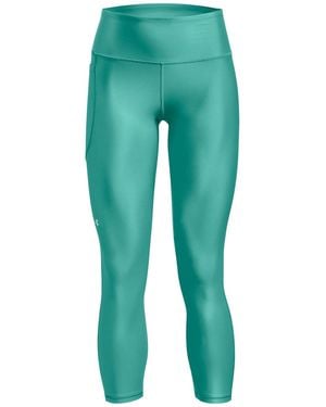 Under Armour Heatgear No Slip Waistband Ankle Leggings - Green