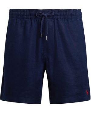 Ralph Lauren Prepster Fleece Jogger Shorts - Blue