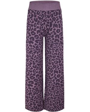 BOSS Erkunda Open Hem Woven Tracksuit Joggers - Purple