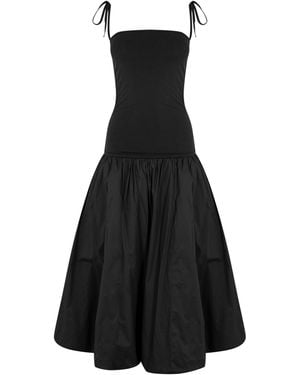 Amy Lynn Amy Lynn Alexa Shoulder Tie Ultra Mini Peplum Dress - Black