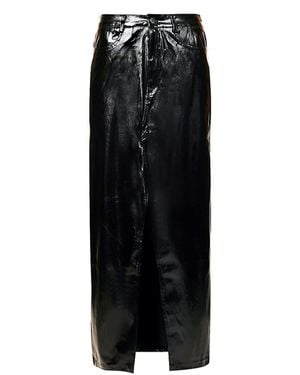 Amy Lynn Lupe Slit Maxi Skirt - Black