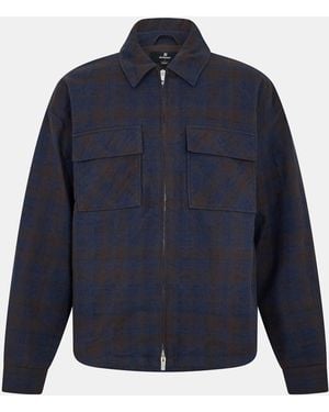 Represent Structured Overshirt - Blue