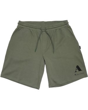 Aquascutum Fleece Jogger Shorts - Green