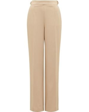 Forever New Mila D-Ring Wide Leg Trousers - Natural
