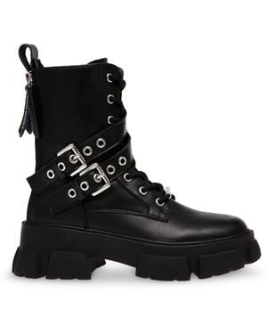 Steve Madden Traction Boot Slippers - Black