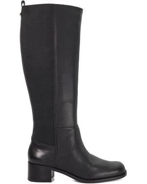 Dune Turner Knee High Boots - Black