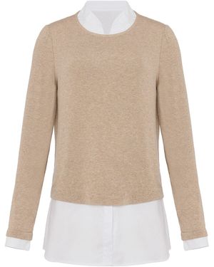 Phase Eight Elmira Double Layer Top - Natural