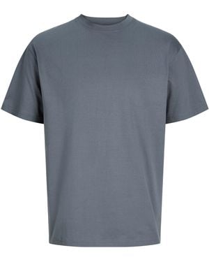 Jack & Jones Organic Cotton Short-Sleeve Oversized T-Shirt - Grey