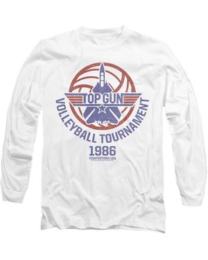 top gun Volleyball Tournament Long Sleeve T-Shirt - White