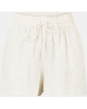 Jack Wills Broderie Shorts - Natural