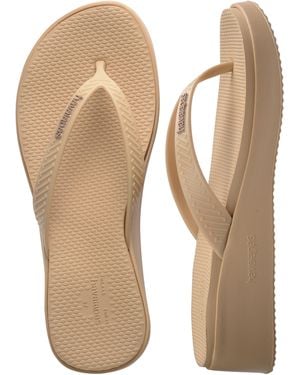 Havaianas High Platform Ii Flip Flops - Natural
