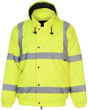 Dunlop Hi Vis Bomber Jacket - Yellow
