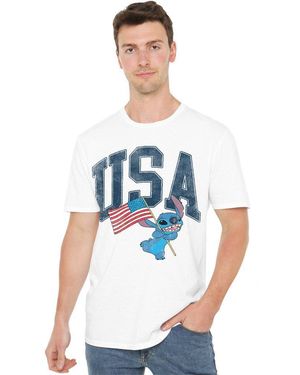 Disney Lilo And Stitch Usa T-Shirt - Blue