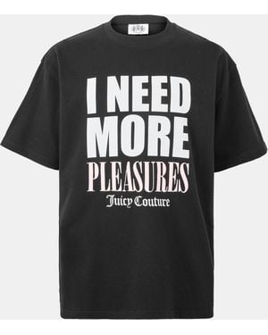Pleasures X Juicy Couture Slogan T-Shirt - Black