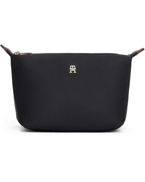 Tommy Hilfiger Icon Washbag Zip Pouch - Black