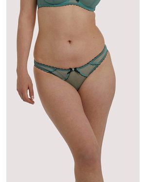 Playful Promises Grace Mesh Net Moss And Brazilian Brie - Black
