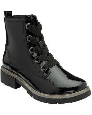 Lotus Shoes Jojo Patent Ankle Boots - Black
