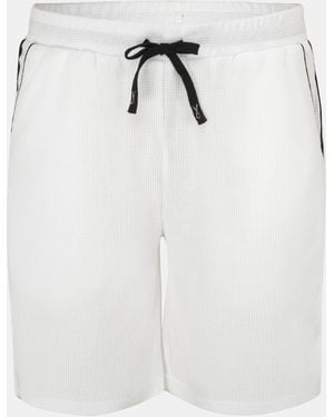 Fabric Waffle Shorts - White