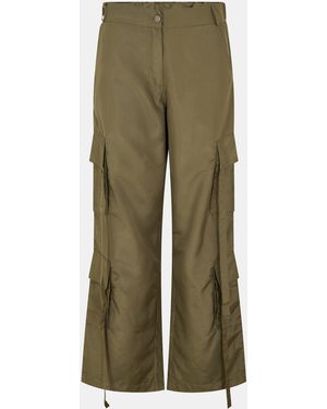 AX Paris Strap Detail Cargo Trousers - Green
