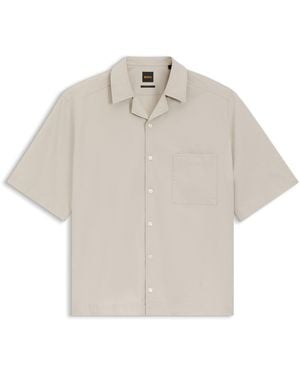 BOSS Short Sleeve Shirt - Natural