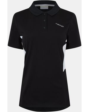 Head Club Tech Short Sleeve Performance Polo Shirt - Black