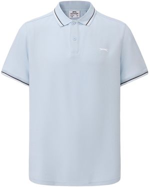 Slazenger 1881 Tipped Polo Shirt - Blue