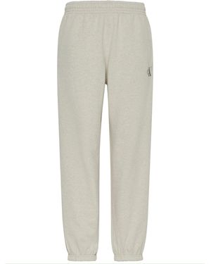 Calvin Klein Ckj Mono Closed Hem Fleece Joggers - Grey