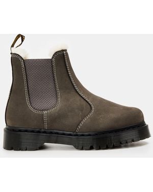 Dr. Martens 2976 Leonore Fur Lined Chelsea Boot - Brown