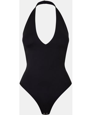 GOOD AMERICAN Halter Bodysuit - Black
