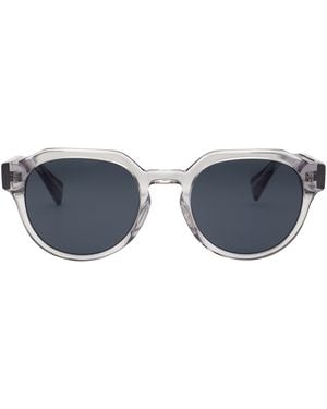 AllSaints Geometric Angular Hexagon Sunglasses - Blue
