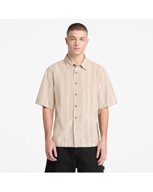Timberland Patterned Short Sleeve Shirt - Natural