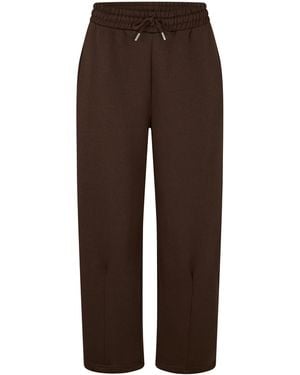 I Saw It First Barrel Fleece Joggers - Brown