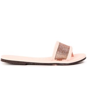 Havaianas Angra Glitter Ballet Rose Flip Flops - Pink