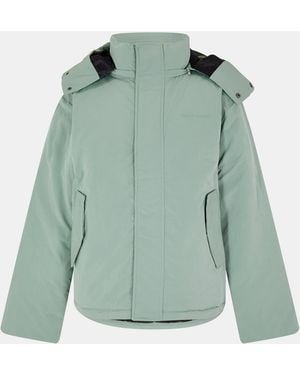 Daily Paper Joel Water Resistant Insulated Medium Puffer Jacket - Green
