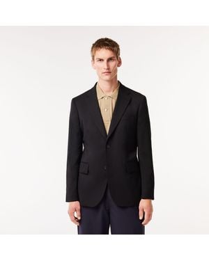Lacoste Woollen Winter Blazer - Black
