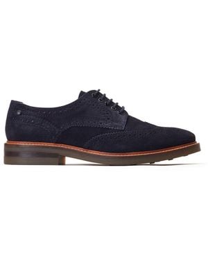 Base London Hatfield Brogue Shoe - Blue