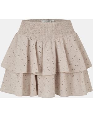 Jack Wills Brodere Rara Skirt - Natural