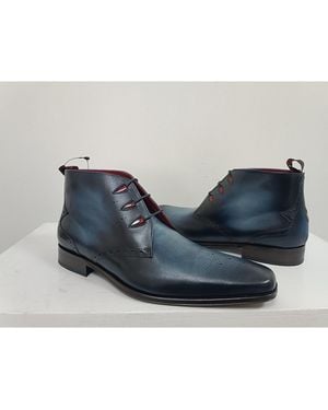 Jeffery West Scarface Leather Brogues - Blue