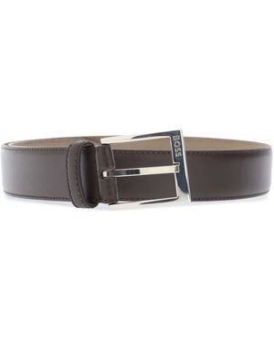 BOSS Ellotyo Sz35 10200670 02 Leather Belt - Grey