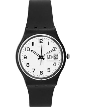 Swatch Core Analogue Quartz Watch - Black