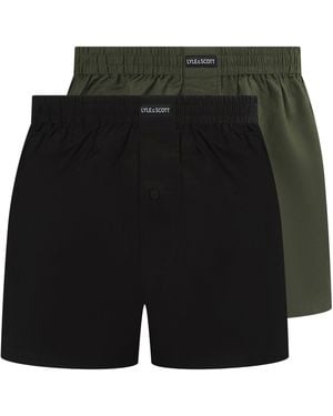 Lyle & Scott Woven Boxer - Black