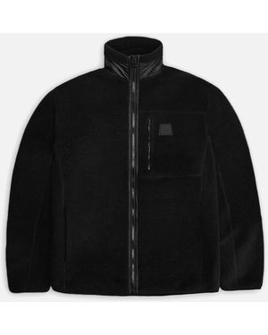 Rains Yermo Fleece Teddy Coat - Black
