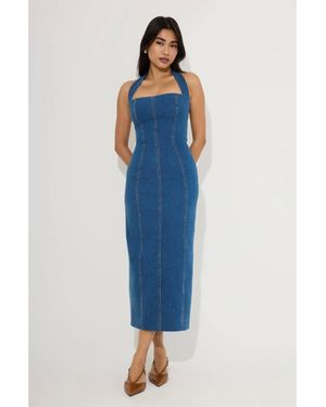 Odd Muse Midi Long Dress - Blue