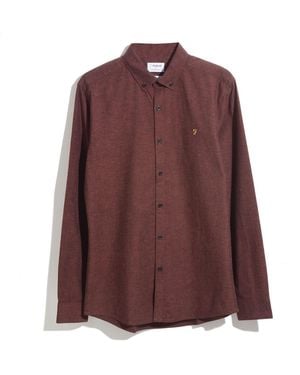 Farah Steen Slim-Fit Shirt - Purple