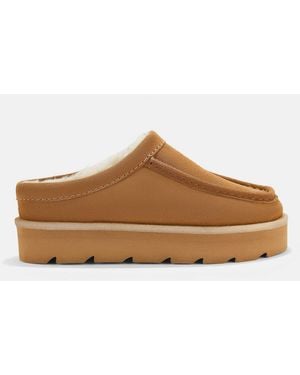 Clarks Meare Mules - Brown