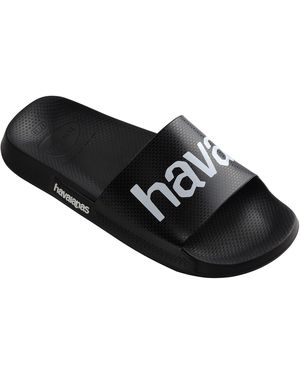 Havaianas Classic Logomania Flip Flops - Black
