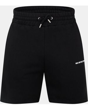 MKI Miyuki-Zoku Uniform Fleece Jogger Shorts - Black